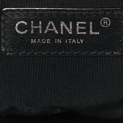 Chanel Metallic Crackled Calfskin Quilted Medium Big Bang Hobo Black 6 of 14