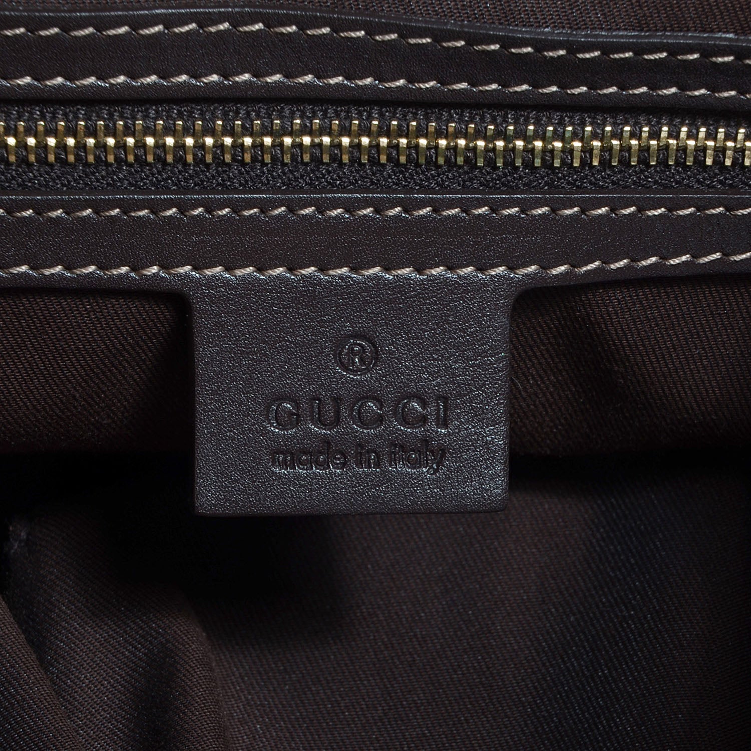 Gucci Crystal Monogram Mix Hobo Dark Brown 6 of 7