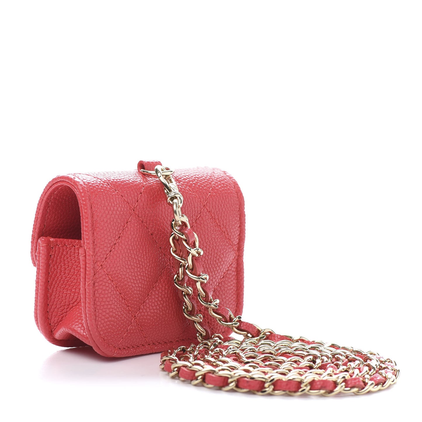 Caviar Quilted Airpods Pro Case Red