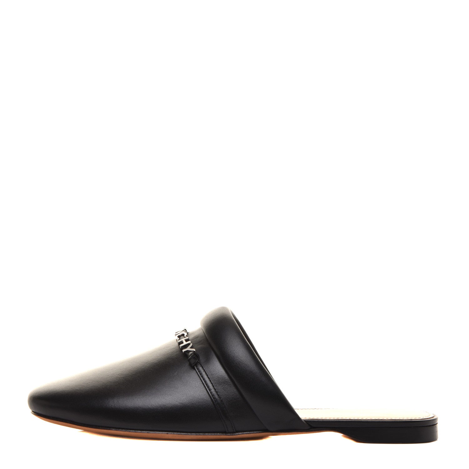 Givenchy Lambskin Elba Logo Mule Slippers 41 Black 1 of 11