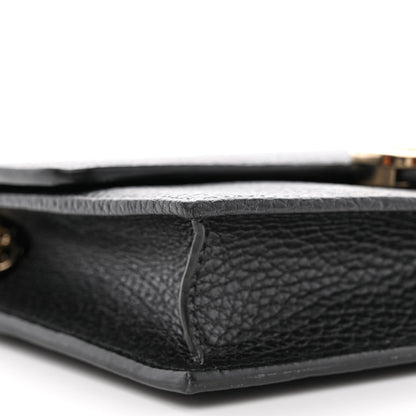Gucci Dollar Calfskin Interlocking G Chain Wallet Black 9 of 10