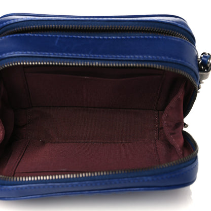 Chanel Lambskin Quilted Mini Coco Boy Camera Bag Blue 5 of 12