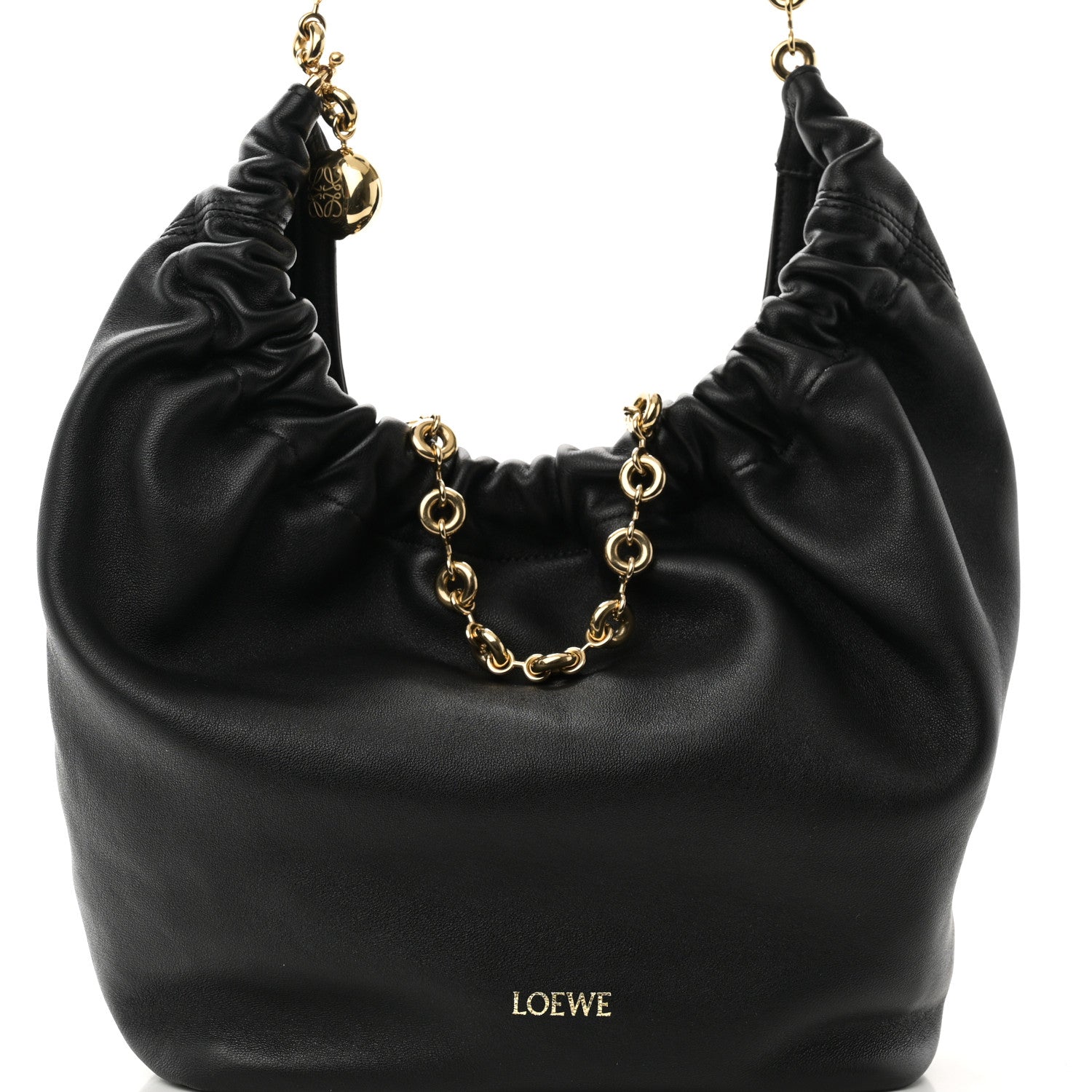 Loewe Buttery Nappa Small Squeeze Bag Black 7 of 9