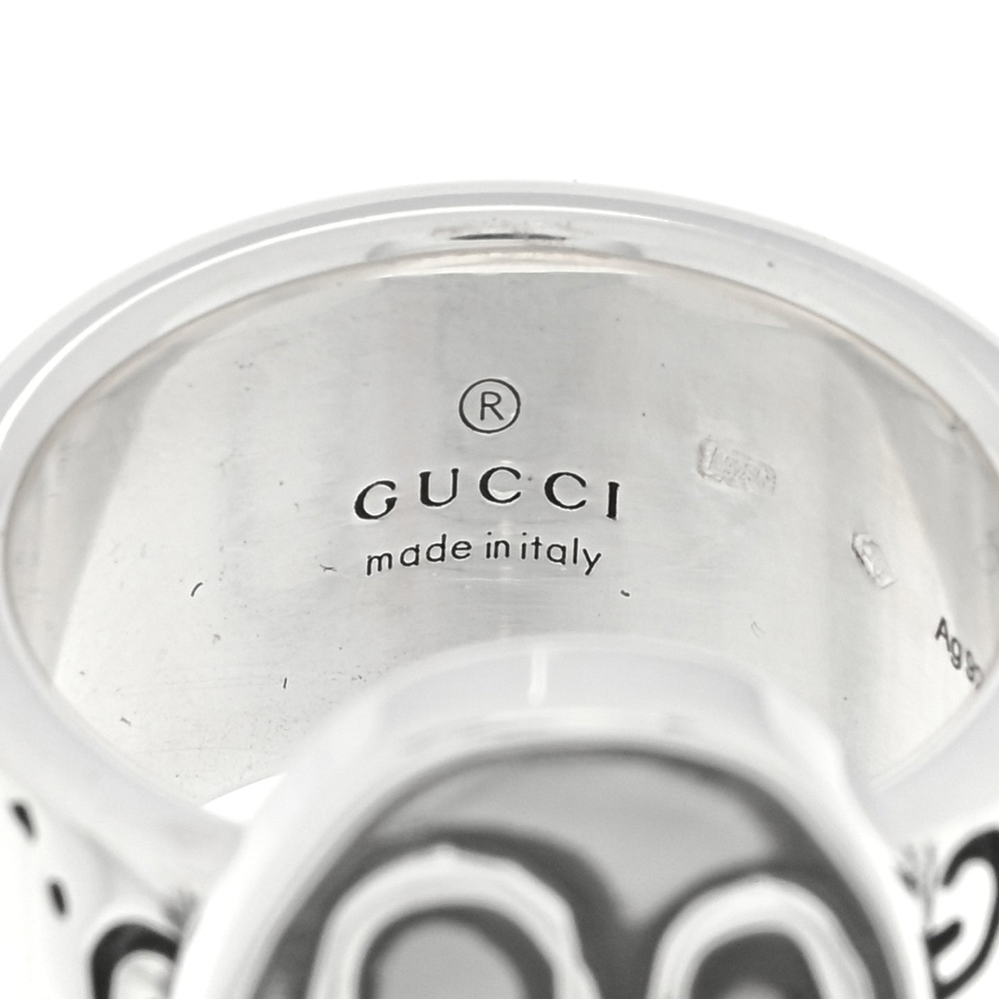 Sterling Silver GucciGhost Ring 52 6