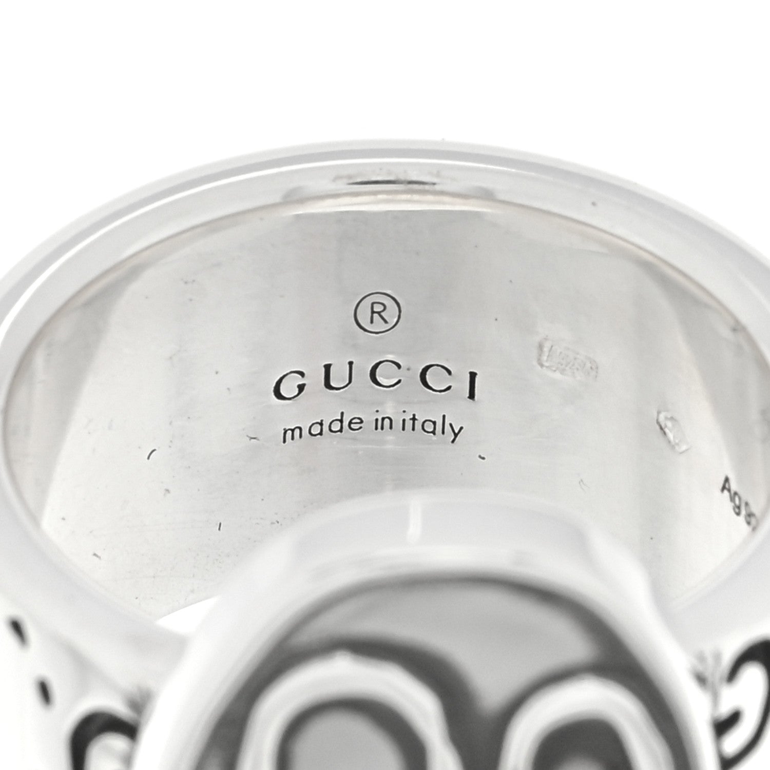 Gucci Sterling Silver GucciGhost Ring 52 6 4 of 4