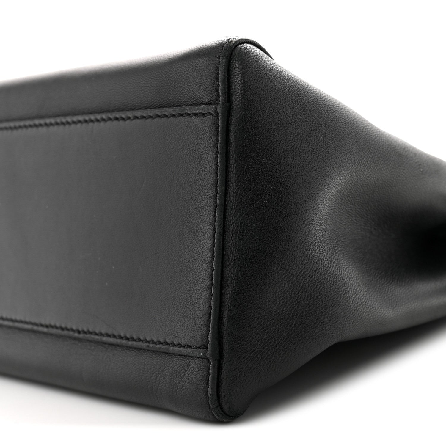 Fendi Nappa Mini Peekaboo Iconic Satchel Black 10 of 12