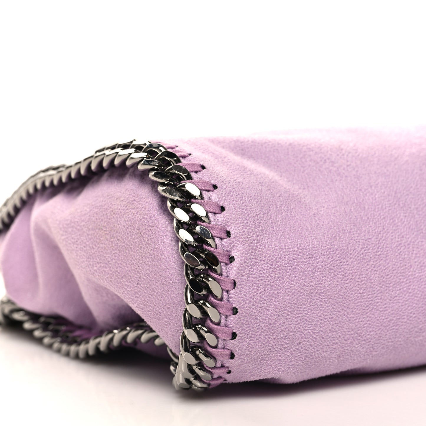 Shaggy Deer Mini Falabella Fold Over Tote Amethyste
