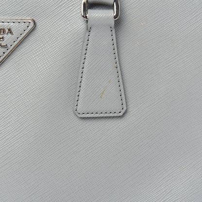 Prada Saffiano Small Galleria Double Zip Tote Nube 14 of 16