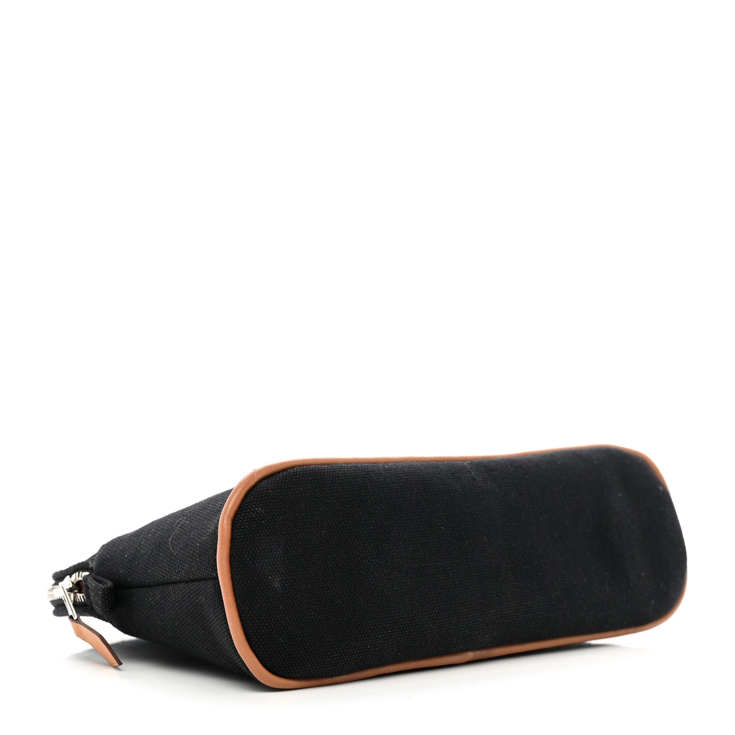 Hermes Cotton Canvas Mini Bolide Travel Cosmetic Pouch Black 4 of 6