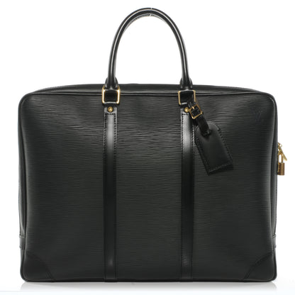 Louis Vuitton Epi Porte-Documents Voyage Briefcase Black 1 of 8