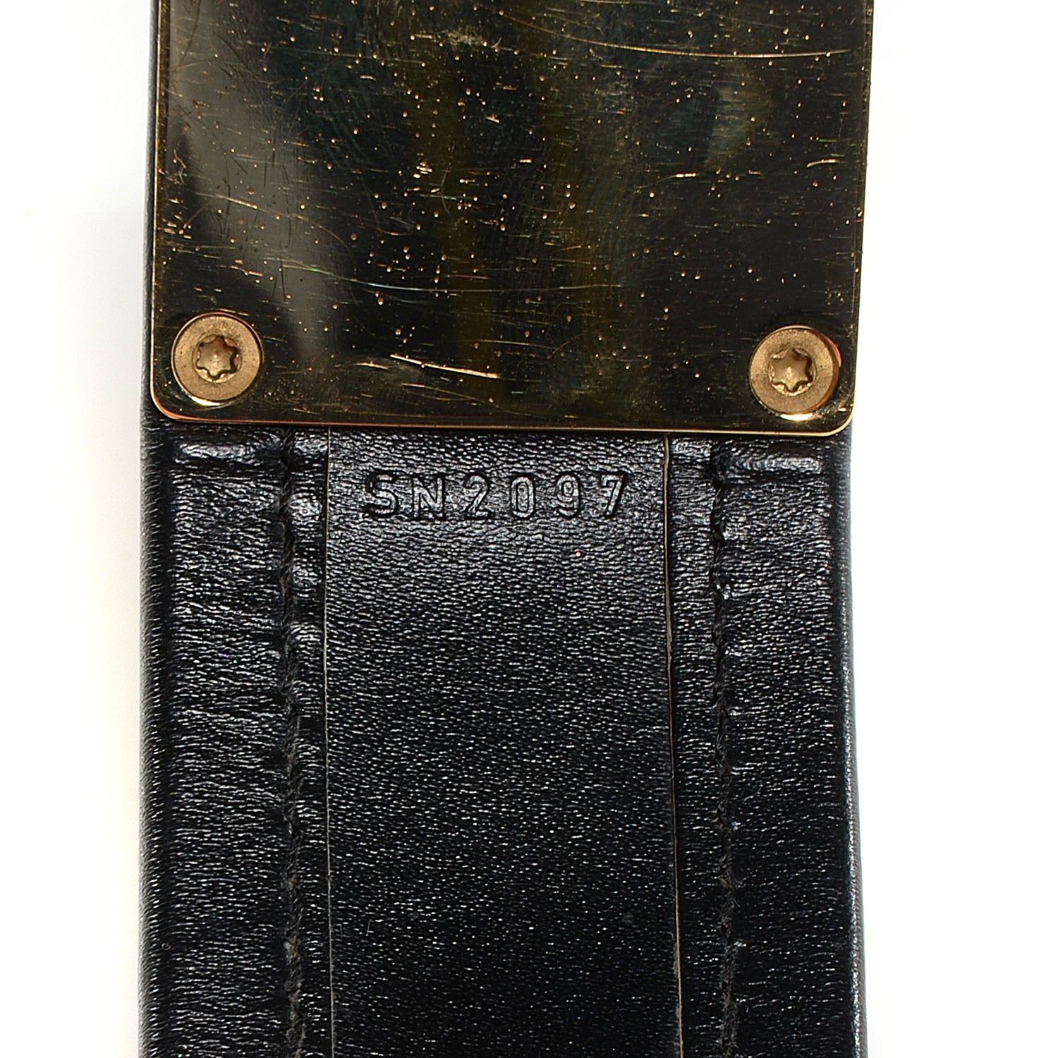 Louis Vuitton Chèvre Suhali S Lock Bracelet Small Black 6 of 7