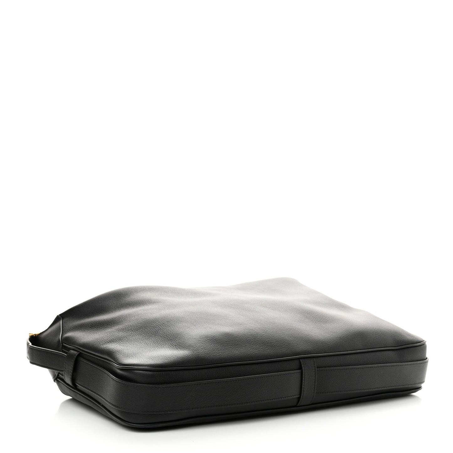 Supple Calfskin Large Romy Shoulder Bag Black