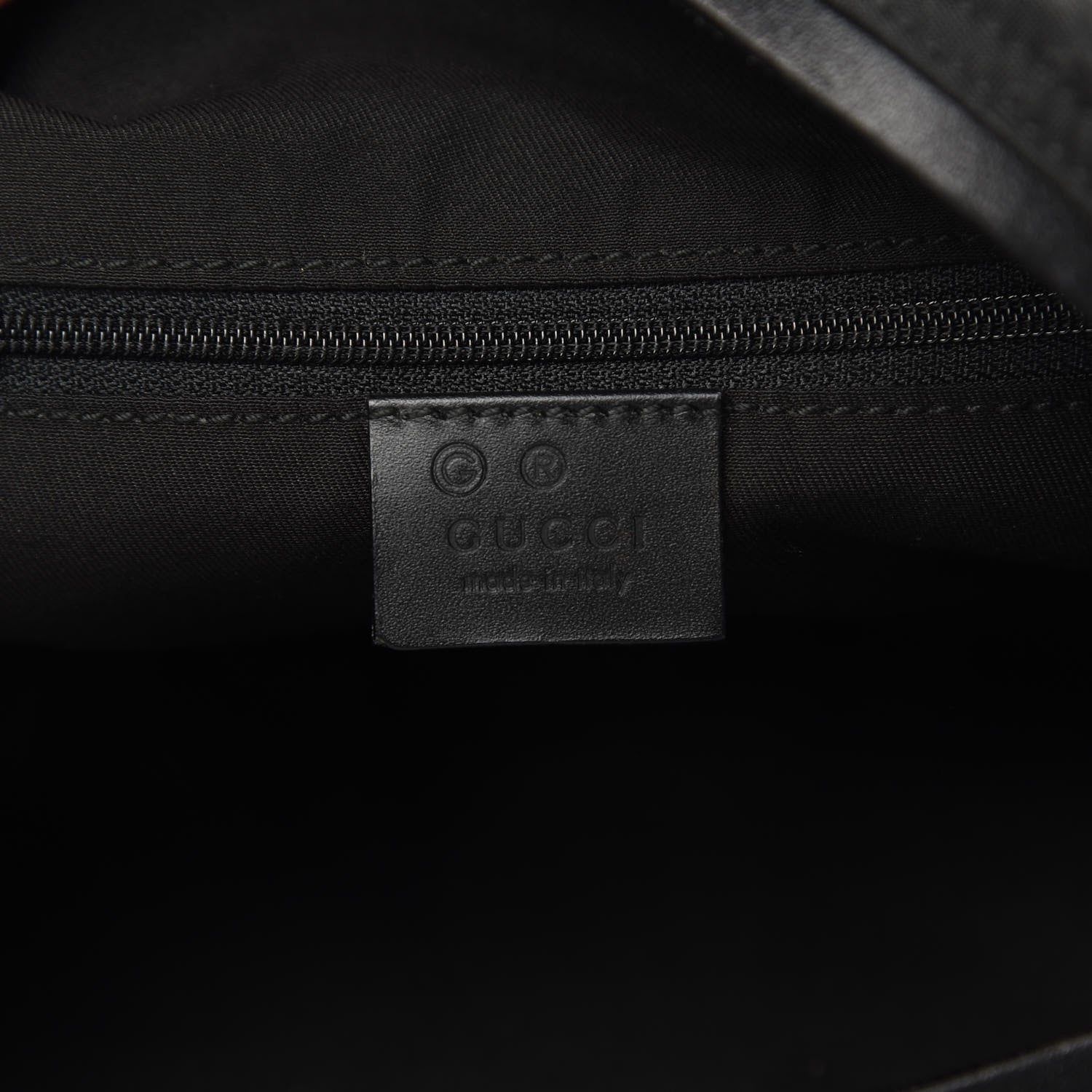 Gucci Nylon Monogram Hobo Black 6 of 12