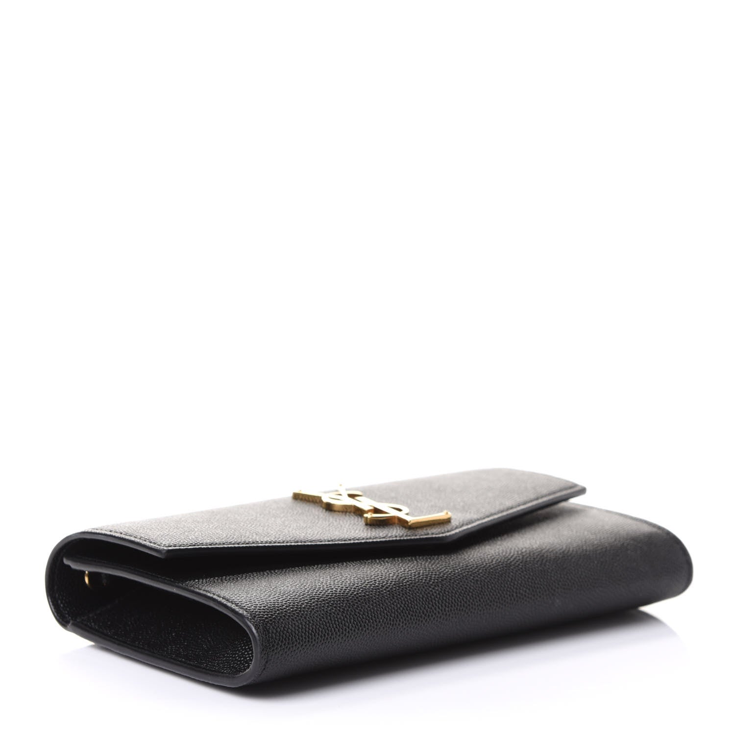 Saint Laurent Grain De Poudre Uptown Chain Wallet Black 5 of 11