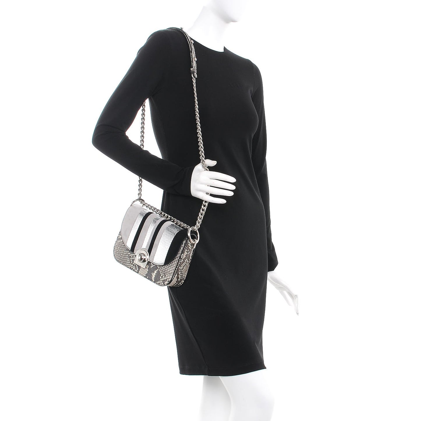 Metallic Ayers Suede Arcade Crossbody Bag Roccia Nube Black