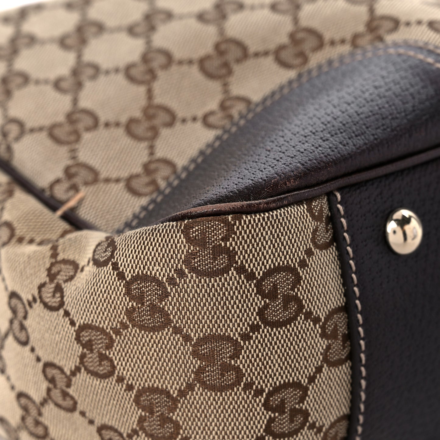 Monogram Medium Princy Tote Dark Brown