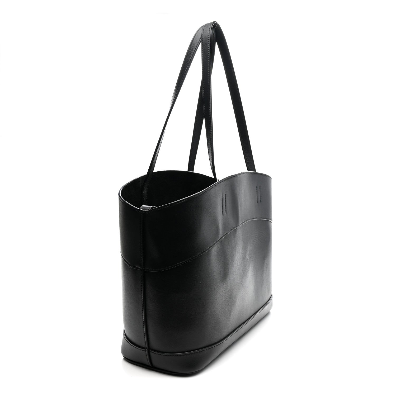 Salvatore Ferragamo Calfskin Charming Tote Black 4 of 12