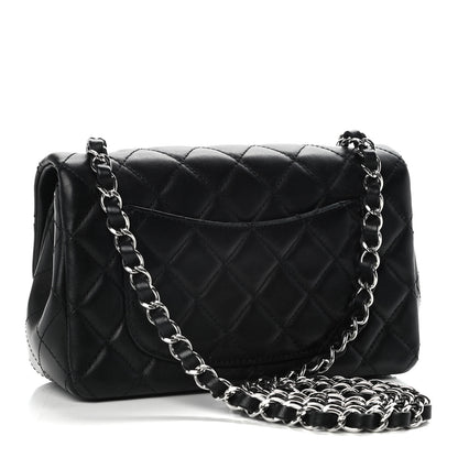 Chanel Lambskin Quilted Mini Rectangular Flap Black 2 of 11