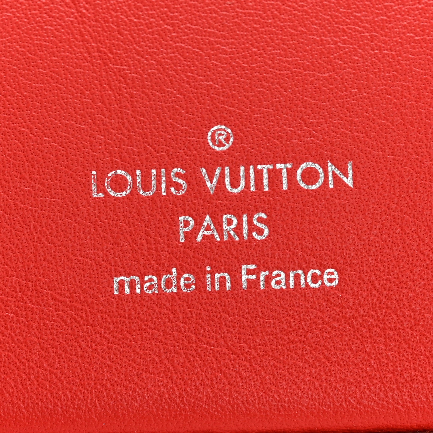 Monogram Elizabeth Pencil Pouch Red