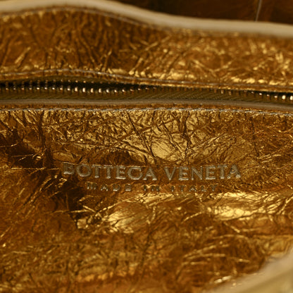 Bottega Veneta Mirror Lambskin Maxi Intreccio Padded Cassette Crossbody Bag Gold 6 of 10