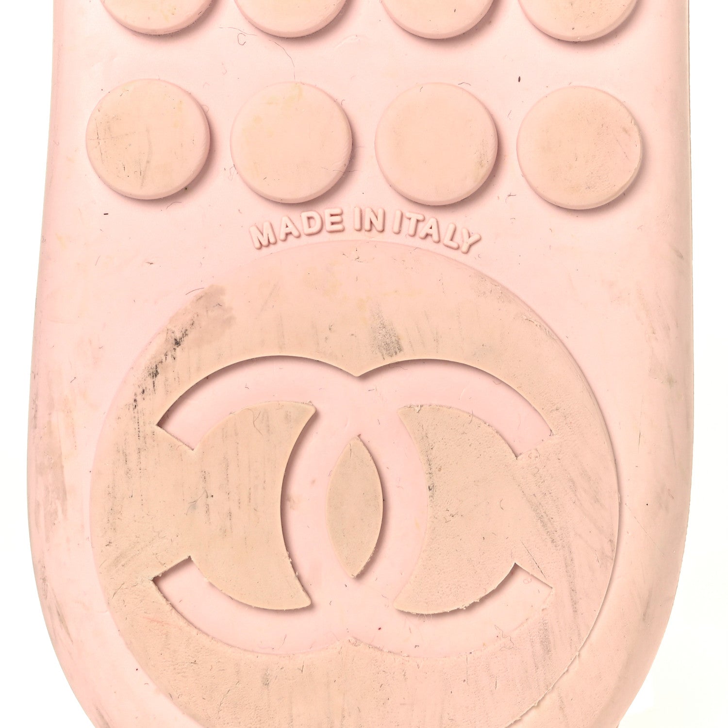 Chanel Calfskin CC Chain Thong Sandals 38 Pink 12 of 16