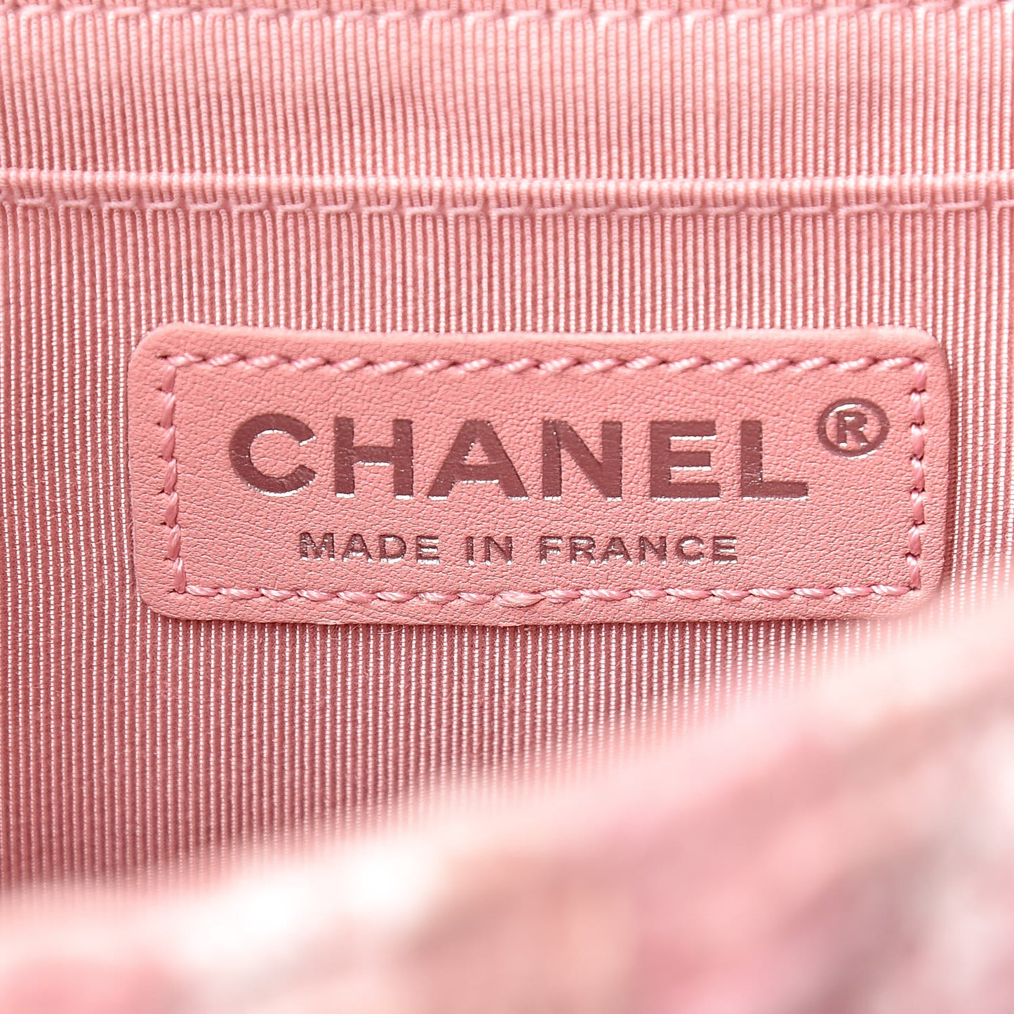 Tweed Braid Mini Reissue Square Flap Pink