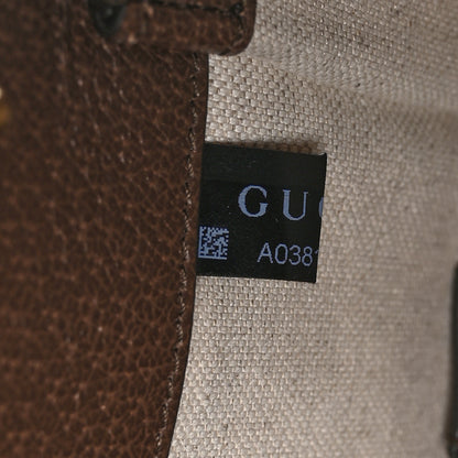 Gucci X BNF Supreme Monogram Textured Dollar Calfskin Bananya Print Top Slip Handle Tote Beige Ebony Multicolor New Acero 7 of 11