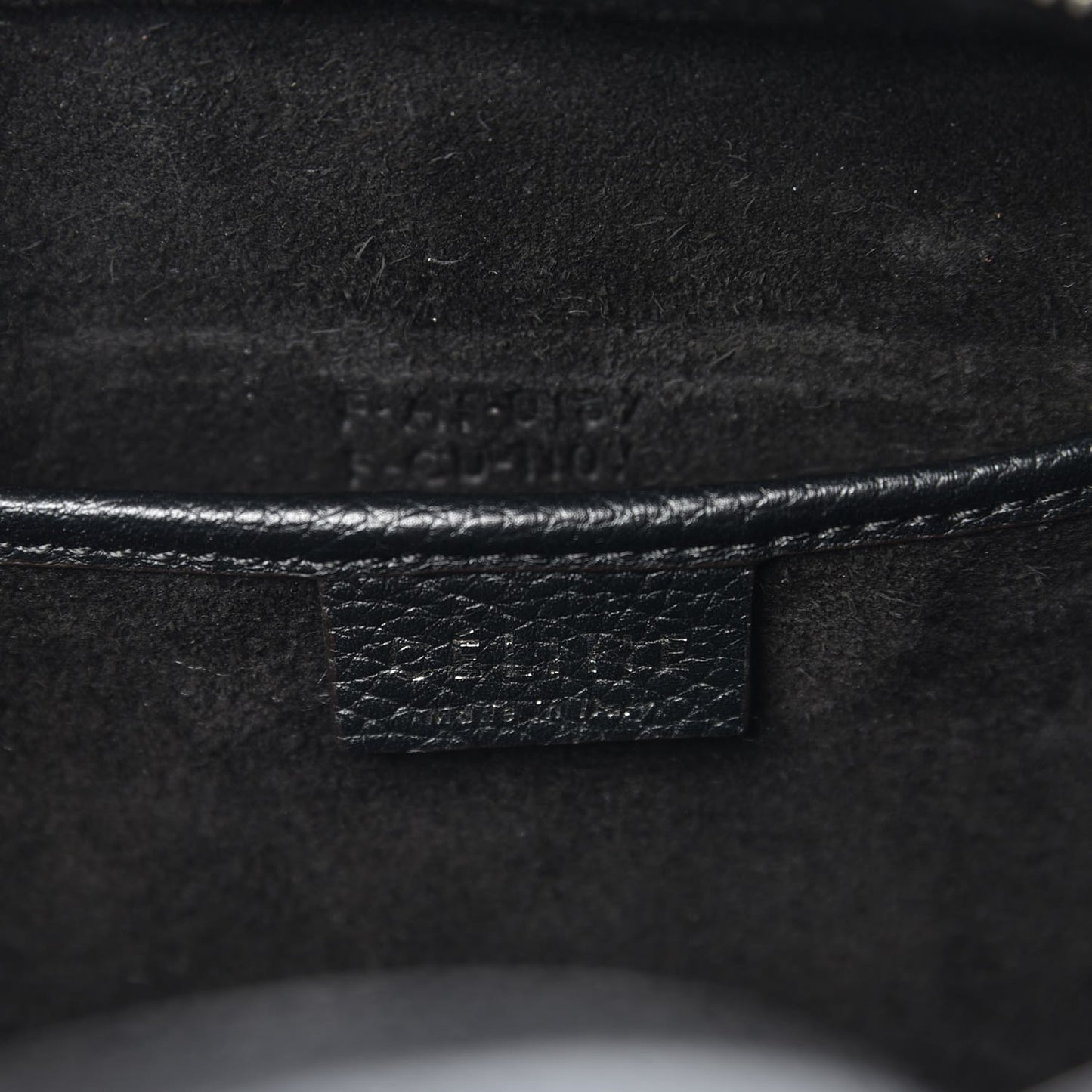 Drummed Calfskin Nano Luggage Black