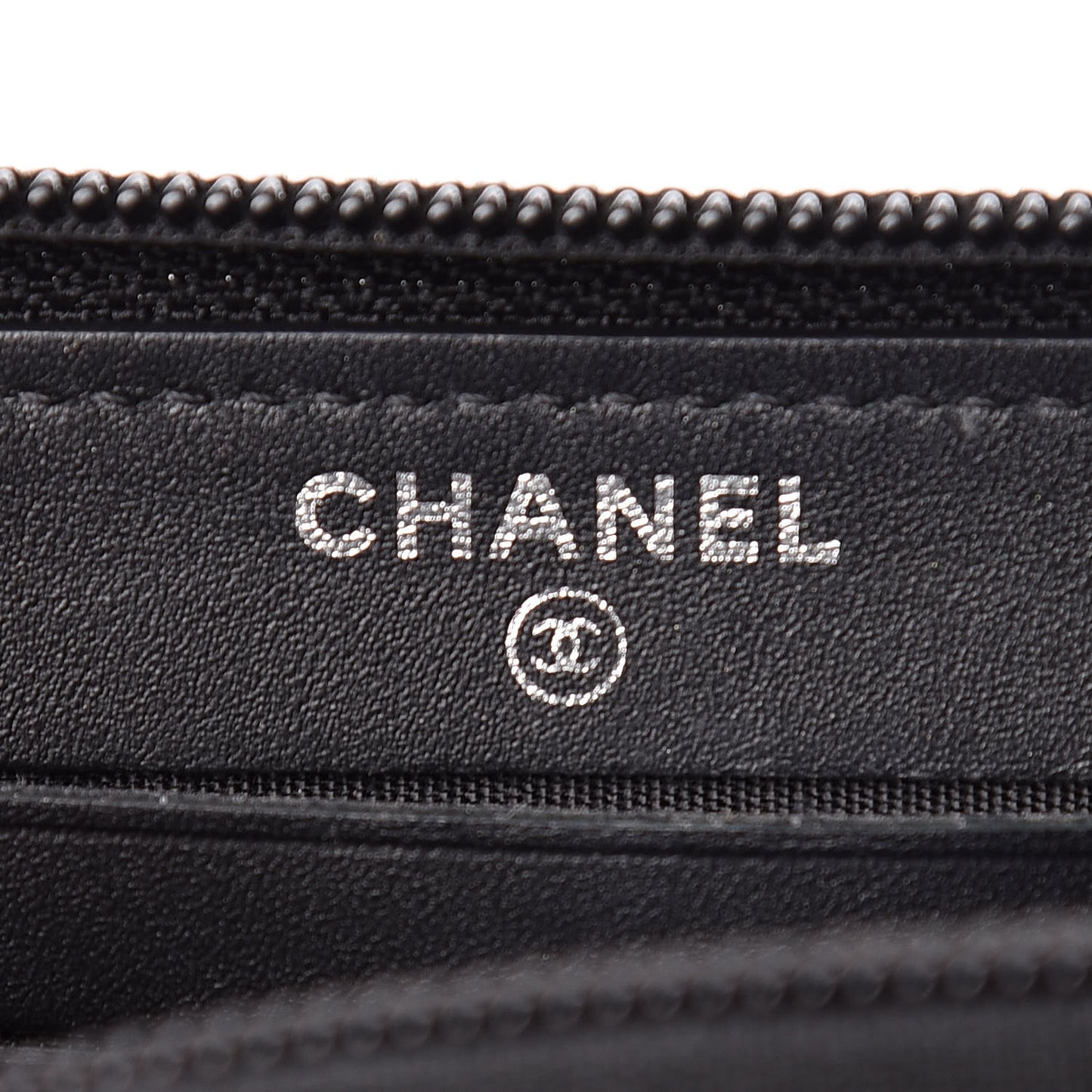 Distressed Patent Quilted Small Boy Zip Around Wallet Black