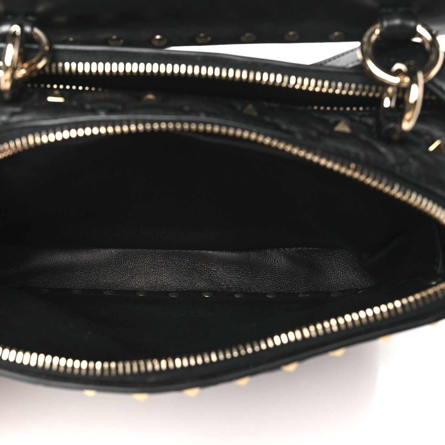Valentino Garavani Nappa Rockstud Spike Shoulder Bag Black 5 of 11