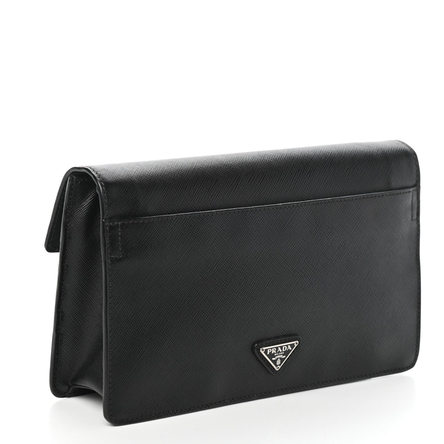 Saffiano Travel Wristlet Black