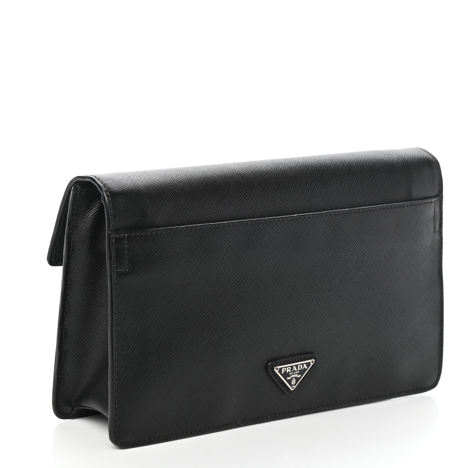 Prada Saffiano Travel Wristlet Black 3 of 8