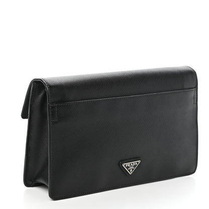 Prada Saffiano Travel Wristlet Black 3 of 8