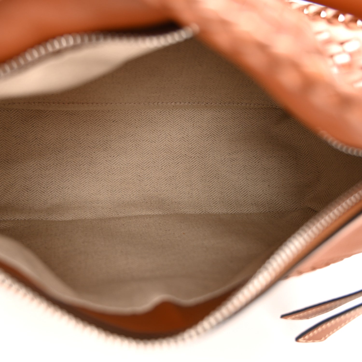 Loewe Calfskin Woven Small Puzzle Bag Tan 5 of 10
