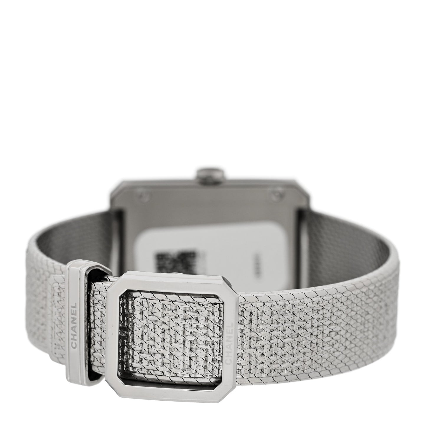 Stainless Steel 26mm Boy-friend Tweed Quartz Watch Black