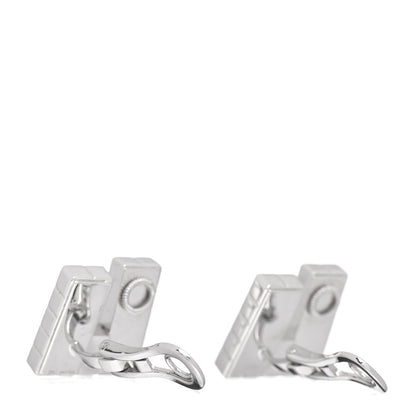 Chopard 18K White Gold Diamond Ice Cube Clip-On Earrings 3 of 5