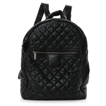 Chanel Nylon Quilted Coco Cocoon Backpack Black 1 of 11