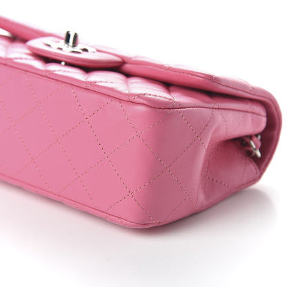 Chanel Lambskin Quilted Mini Rectangular Flap Pink 7 of 11