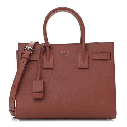 Saint Laurent Grained Calfskin Baby Sac De Jour Supple Canyon 1 of 11