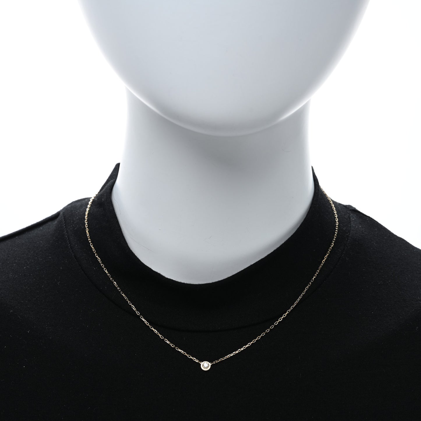 18K Yellow Gold Diamond SM D'Amour Pendant Necklace