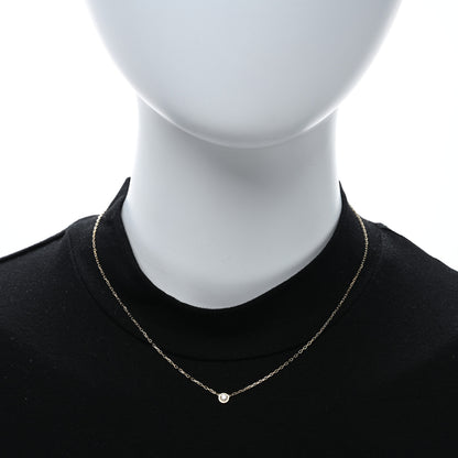 Cartier 18K Yellow Gold Diamond SM D'Amour Pendant Necklace 3 of 4
