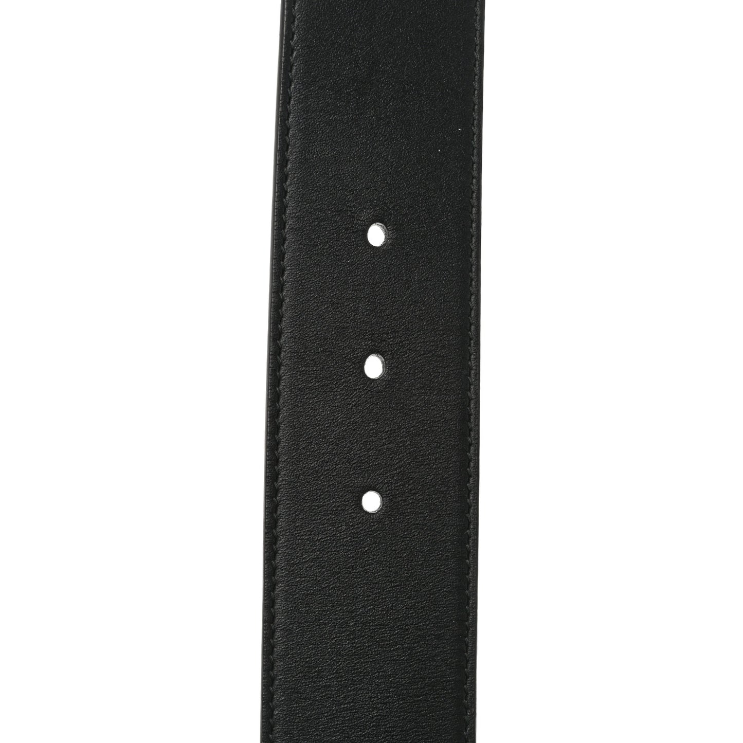 Calfskin Crystal Tiger Head Buckle Belt 80 32 Black
