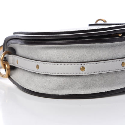 Chloe Calfskin Suede Small Nile Bracelet Bag Airy Grey 8 of 12