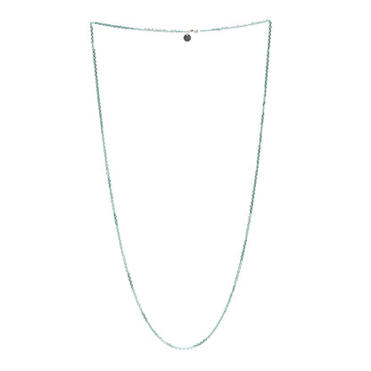 Tiffany Sterling Silver Enamel 2.5mm Chain Necklace Blue 3 of 5