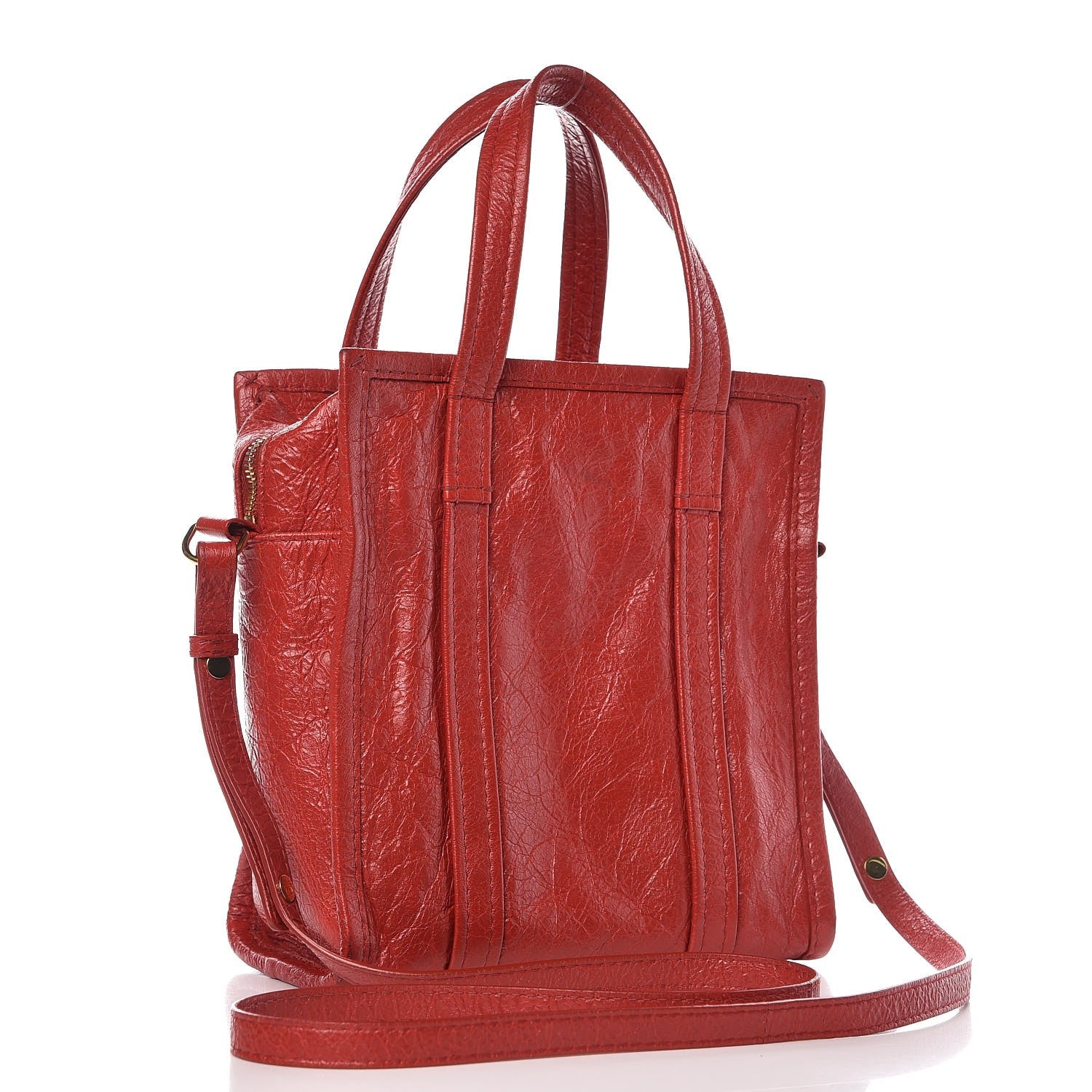 Balenciaga Agneau XS Bazar Shopper Tote Rouge Groseille 3 of 13