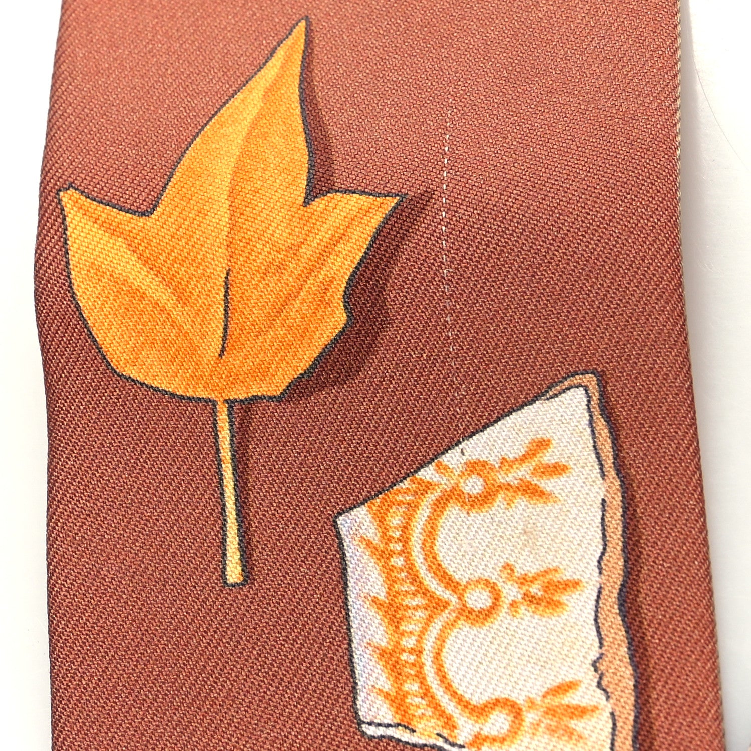 Hermes Silk In The Pocket Twilly Beige Orange Sable 4 of 4