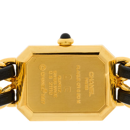 Chanel Stainless Steel Lambskin 20mm Chain Premiere Quartz Watch Gold M 4 of 4