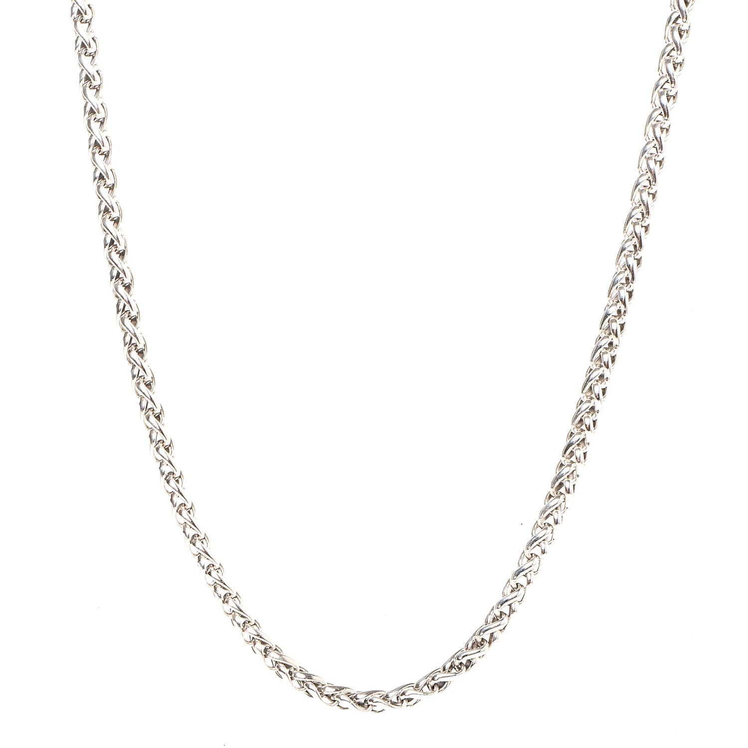 David Yurman Sterling Silver 4mm Wheat Chain Necklace 1 of 5