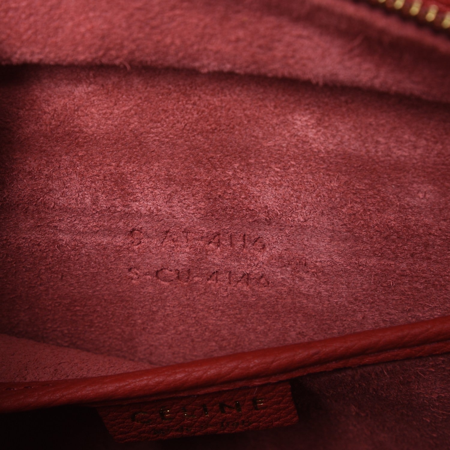 Celine Baby Grained Calfskin Nano Luggage Red 8 of 8