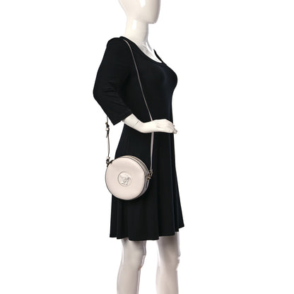 Versace Calfskin La Medusa Round Camera Bag White 2 of 8